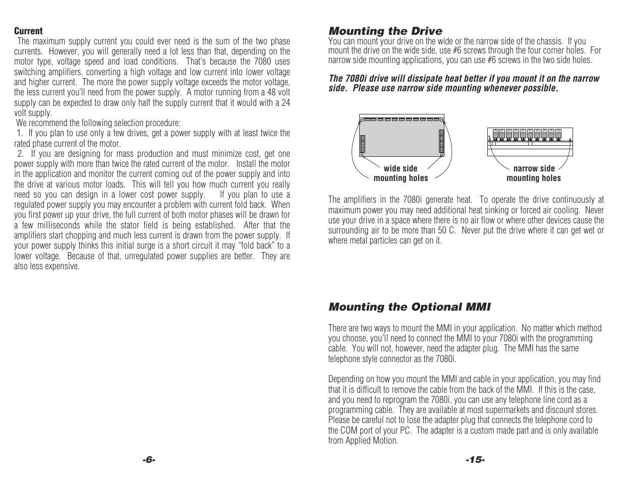 Applied Motion 7080i User Manual | Page 6 / 10