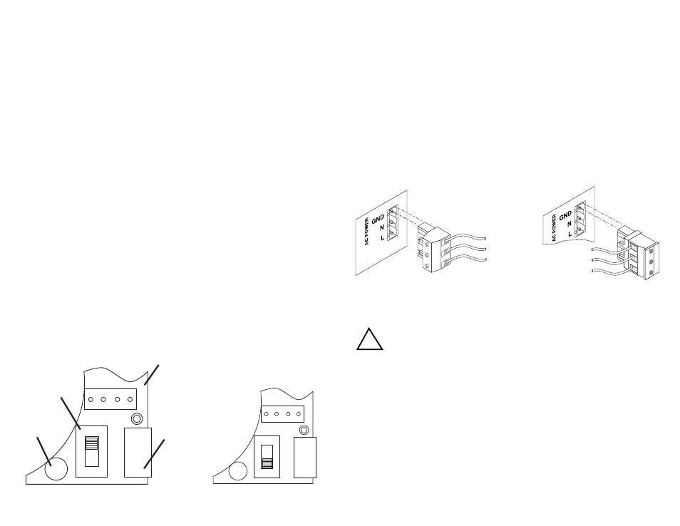 Connecting the ac line, Switch set for 110 vac | Applied Motion Si3540 User Manual | Page 5 / 20