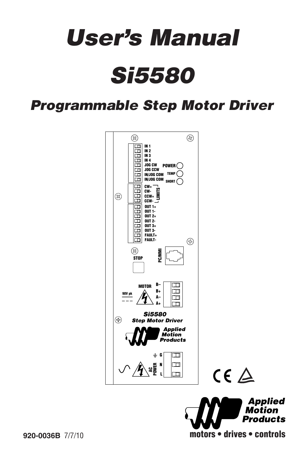 Applied Motion Si5580 User Manual | 24 pages