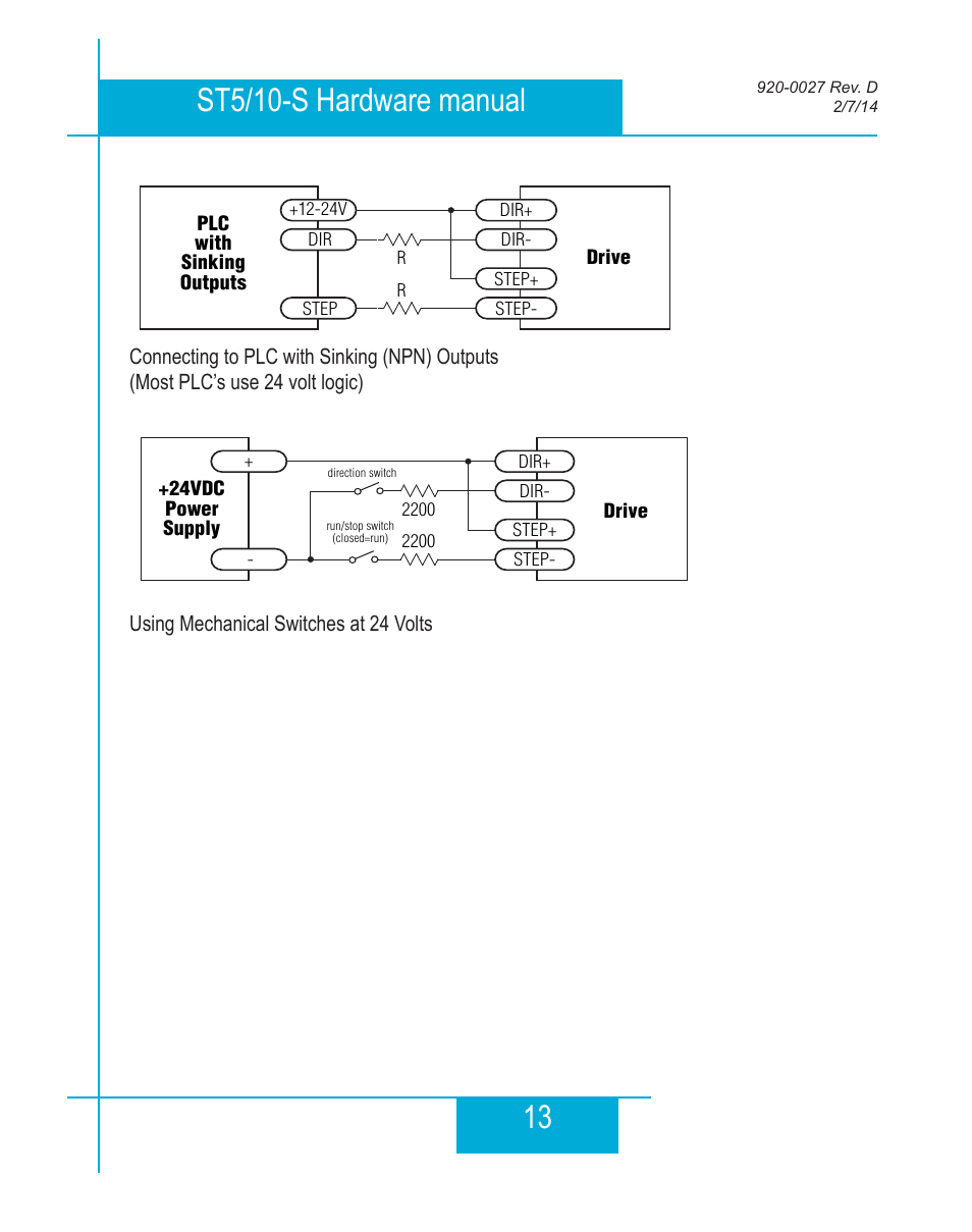 Applied Motion ST10-Plus User Manual | Page 13 / 36