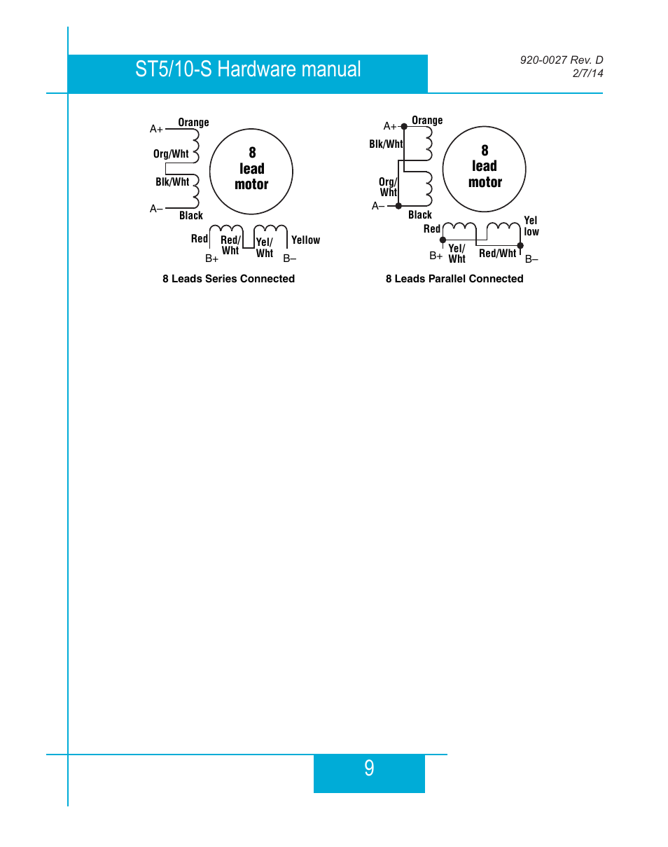 9st5/10-s hardware manual | Applied Motion ST10-Plus User Manual | Page 9 / 36