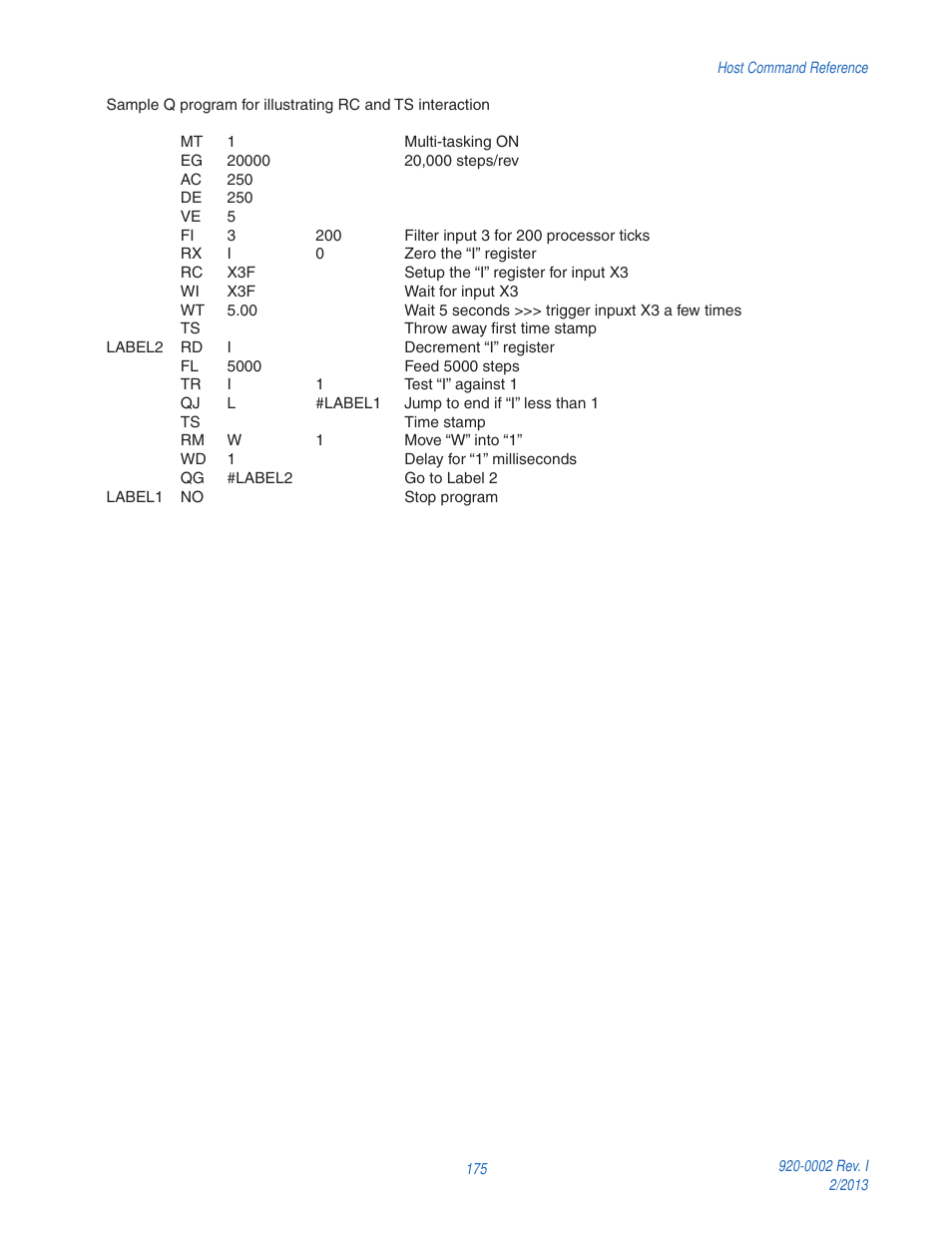 Applied Motion RS-232 User Manual | Page 175 / 320
