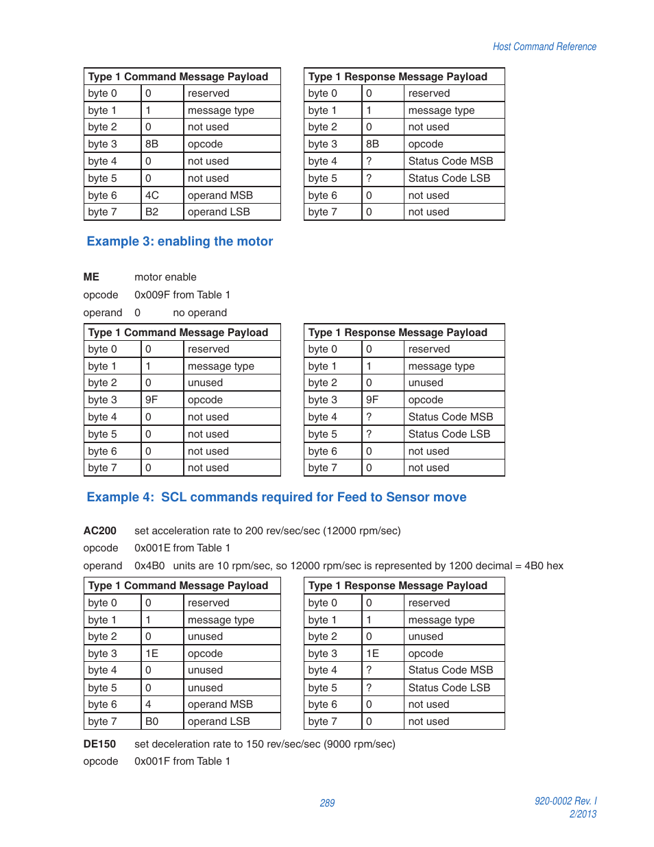 Applied Motion RS-232 User Manual | Page 289 / 320