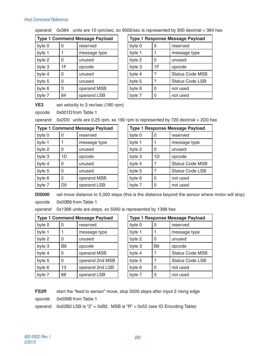 Applied Motion RS-232 User Manual | Page 290 / 320