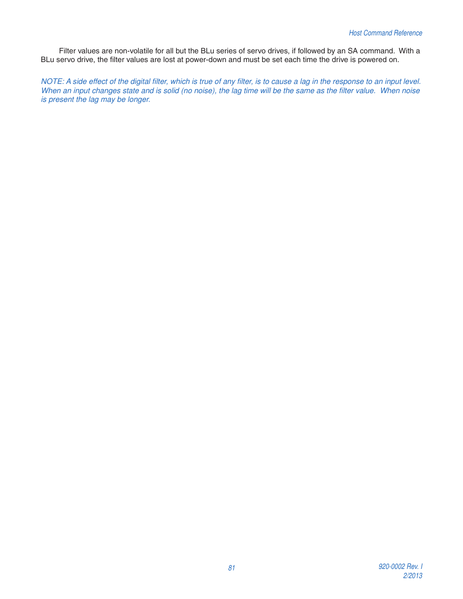 Applied Motion RS-232 User Manual | Page 81 / 320