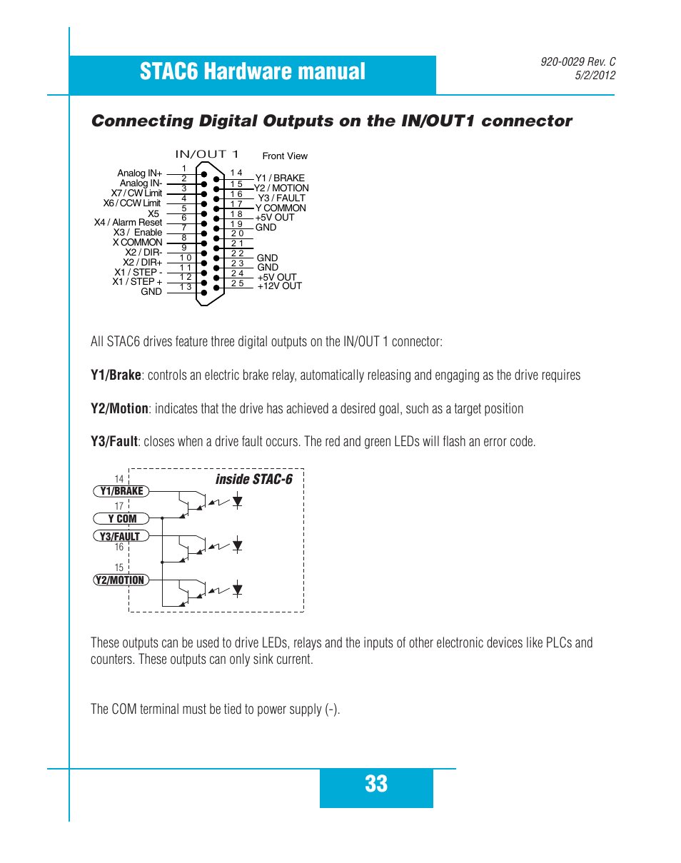 33 stac6 hardware manual | Applied Motion STAC6-C User Manual | Page 33 / 57