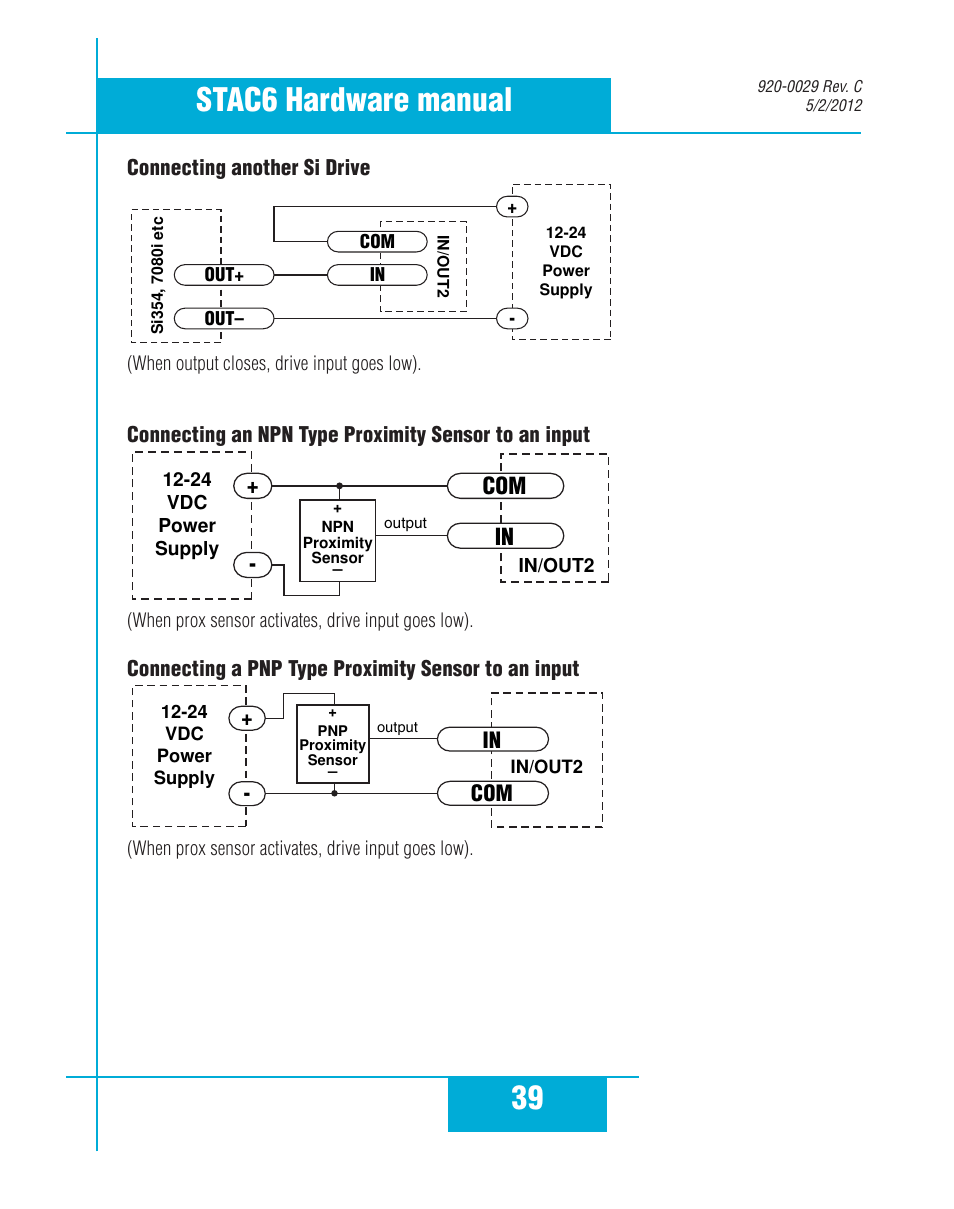 39 stac6 hardware manual | Applied Motion STAC6-C User Manual | Page 39 / 57