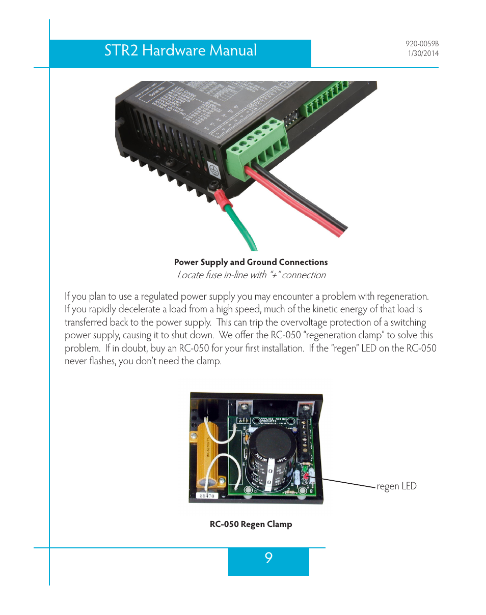 9str2 hardware manual | Applied Motion STR2 User Manual | Page 9 / 38