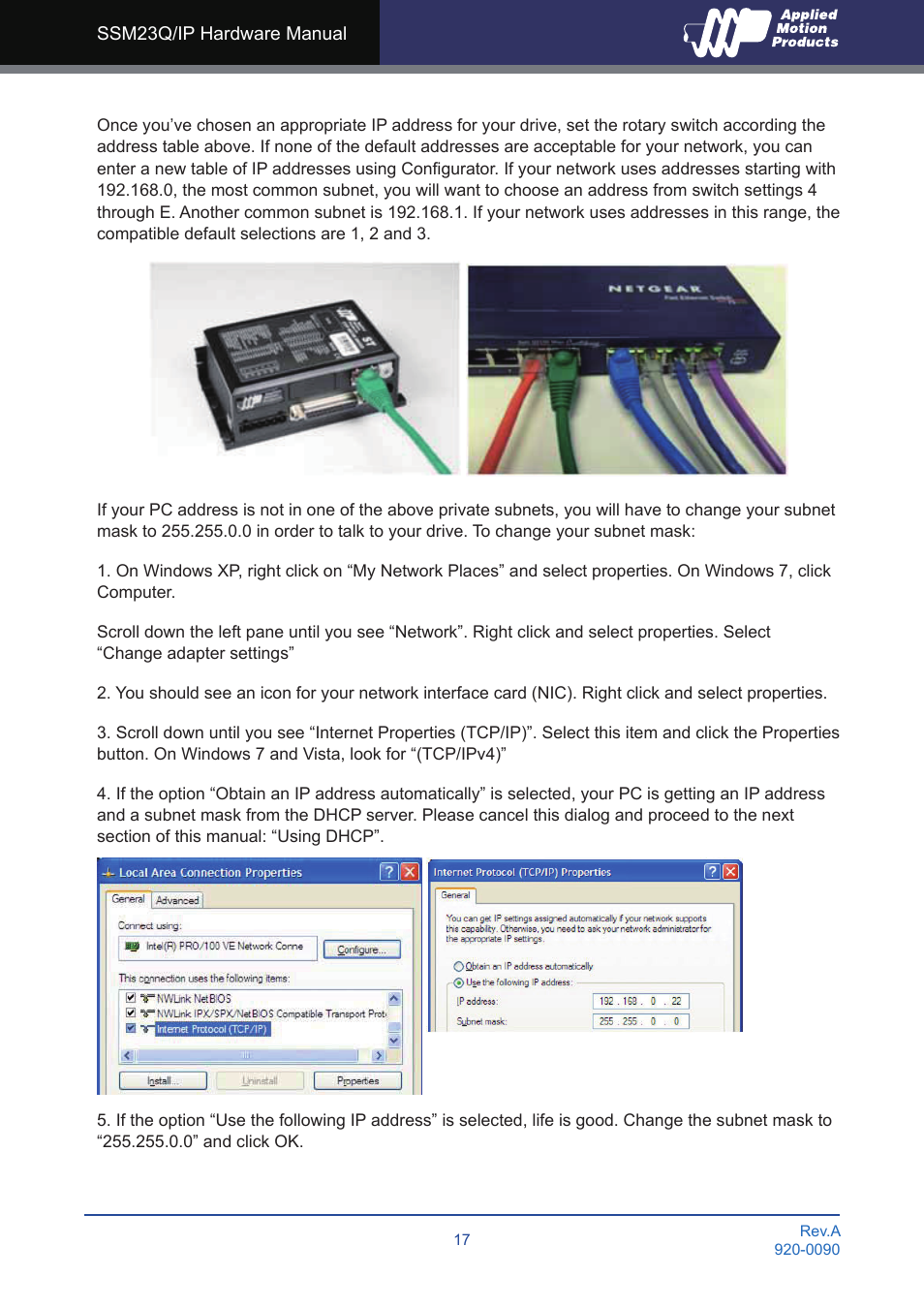 Applied Motion SSM23IP-2EG User Manual | Page 17 / 33