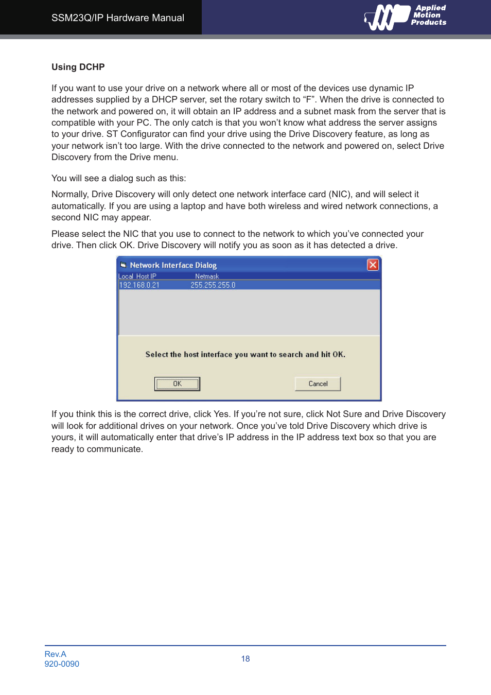 Applied Motion SSM23IP-2EG User Manual | Page 18 / 33