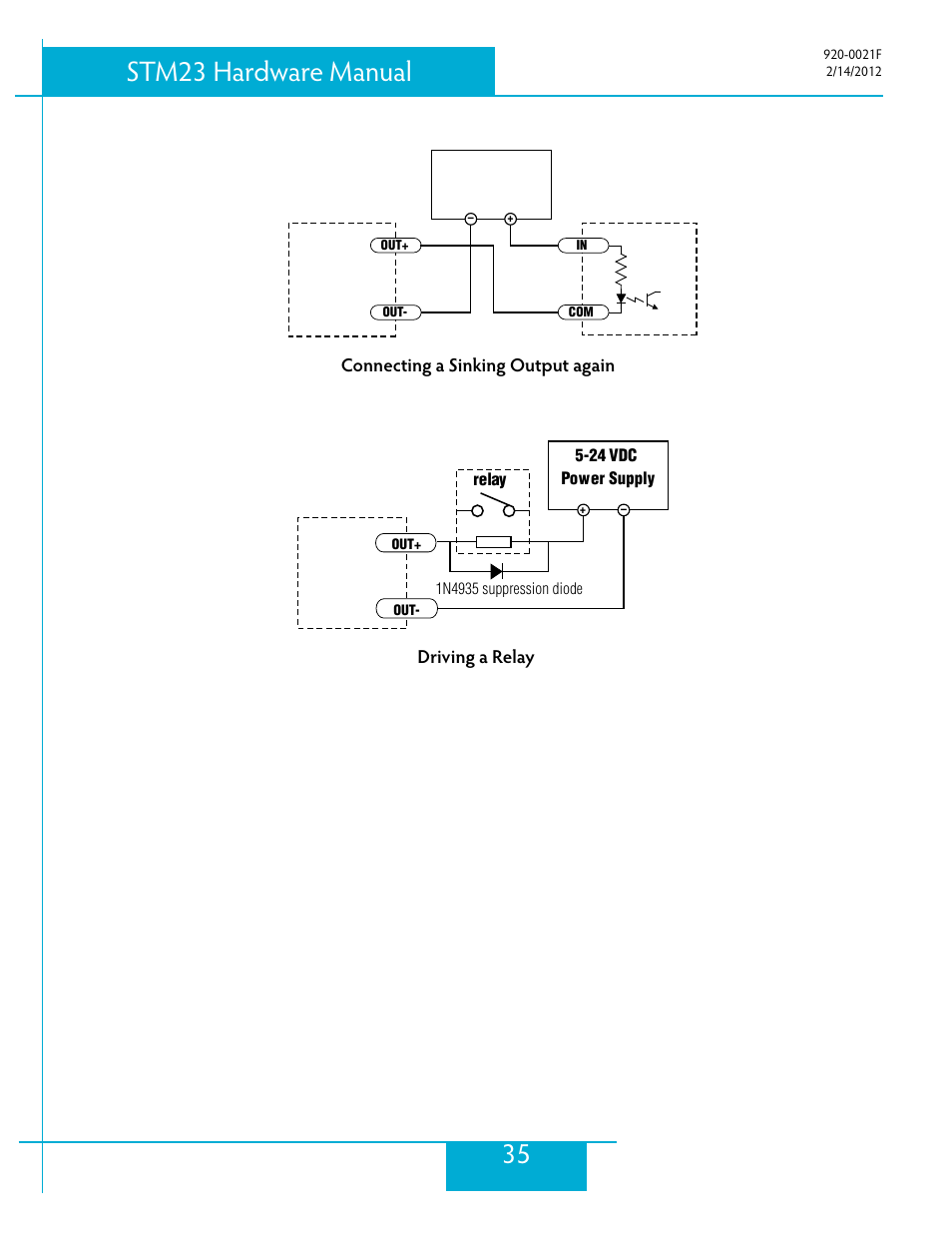 35 stm23 hardware manual, Stm23 | Applied Motion STM23C-3CE User Manual | Page 35 / 48