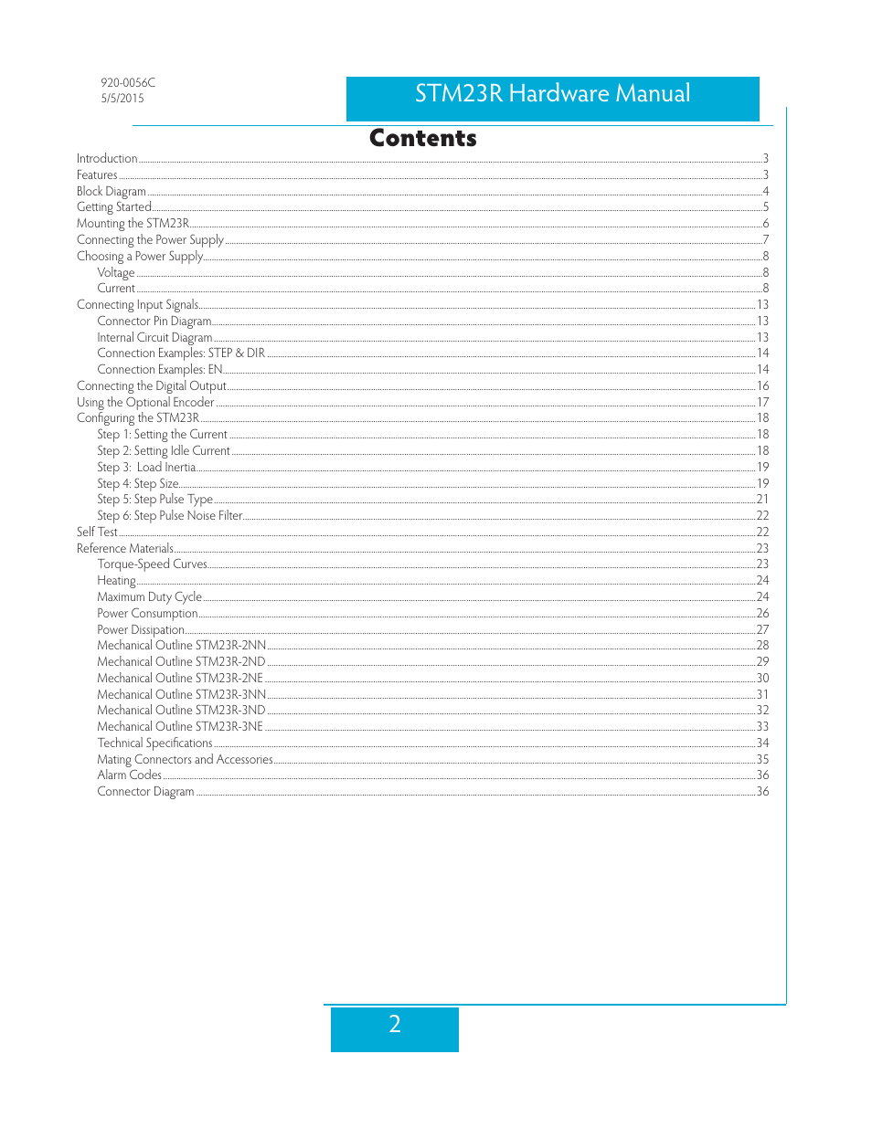 Applied Motion STM23R-2ND User Manual | Page 2 / 36