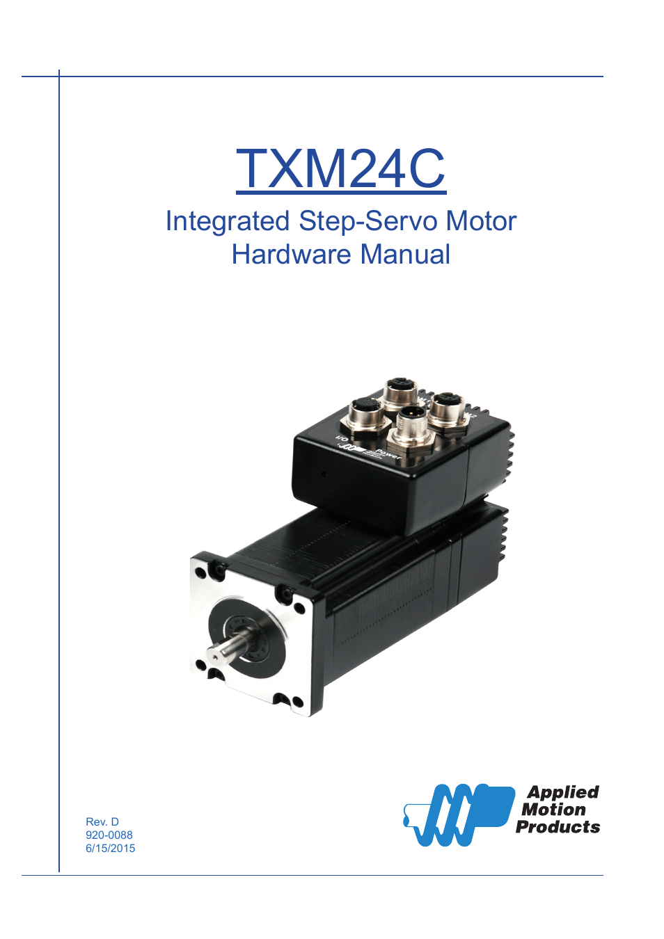 Applied Motion TXM24C-1CG User Manual | 23 pages