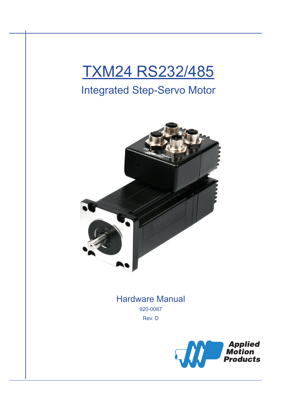 Applied Motion TXM24Q-1AG User Manual | 25 pages