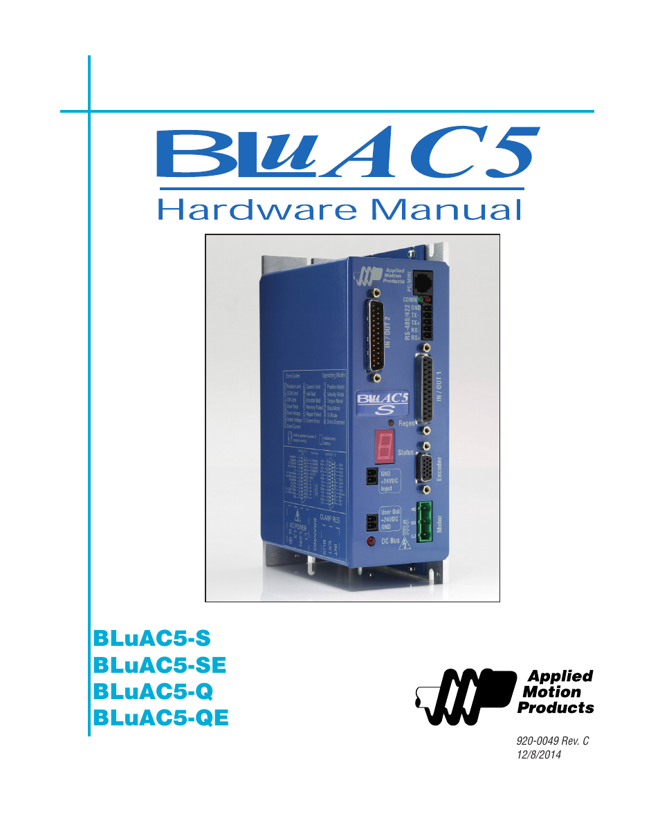 Applied Motion BLuAC5-Q User Manual | 46 pages