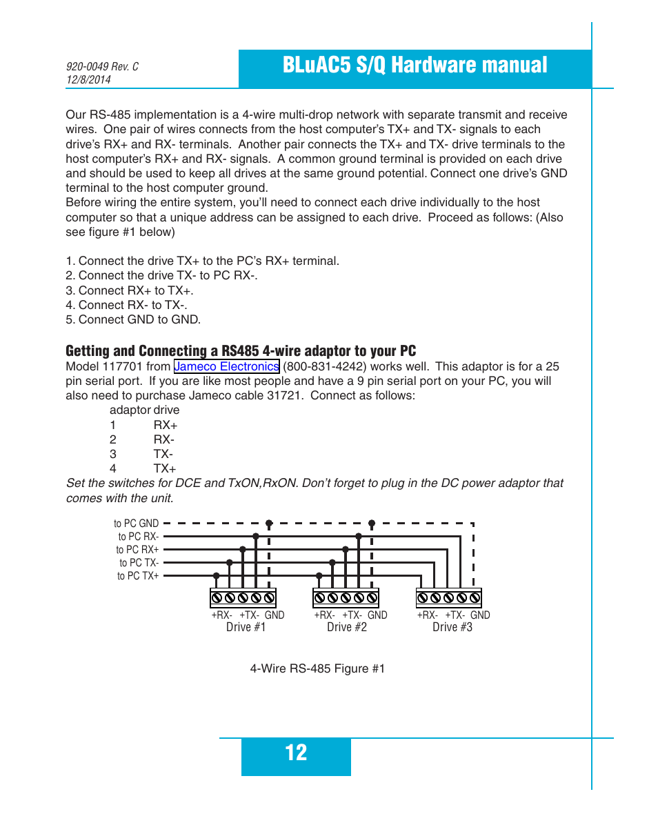 12 bluac5 s/q hardware manual | Applied Motion BLuAC5-Q User Manual | Page 12 / 46