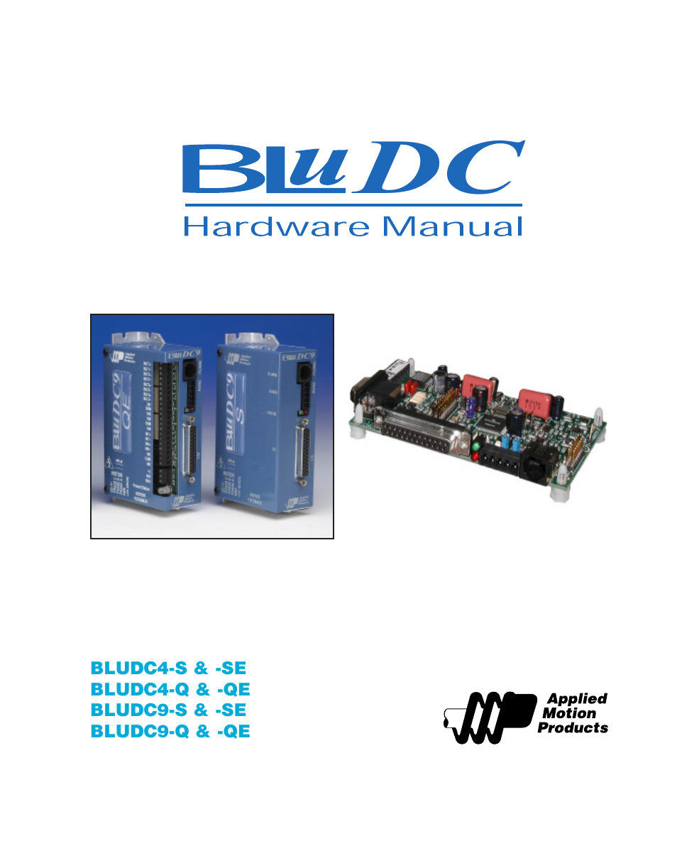 Applied Motion BLuDC4-Q User Manual | 32 pages