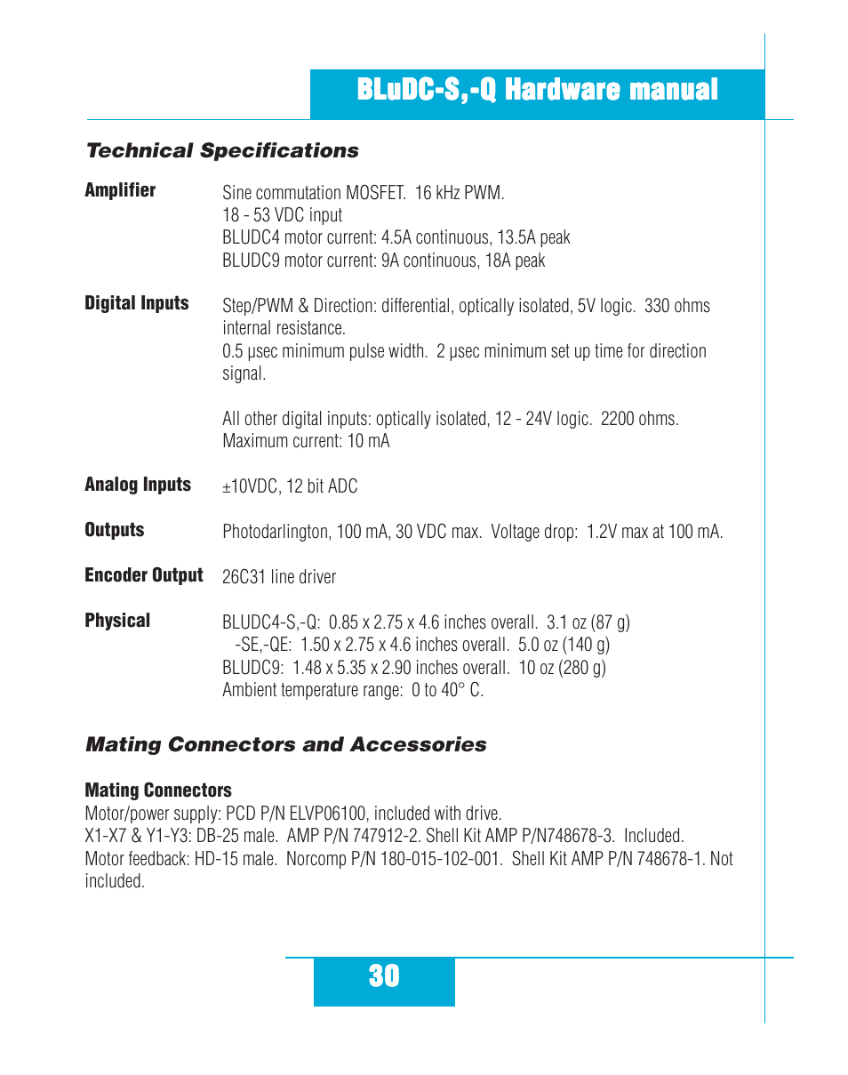 Applied Motion BLuDC4-Q User Manual | Page 30 / 32