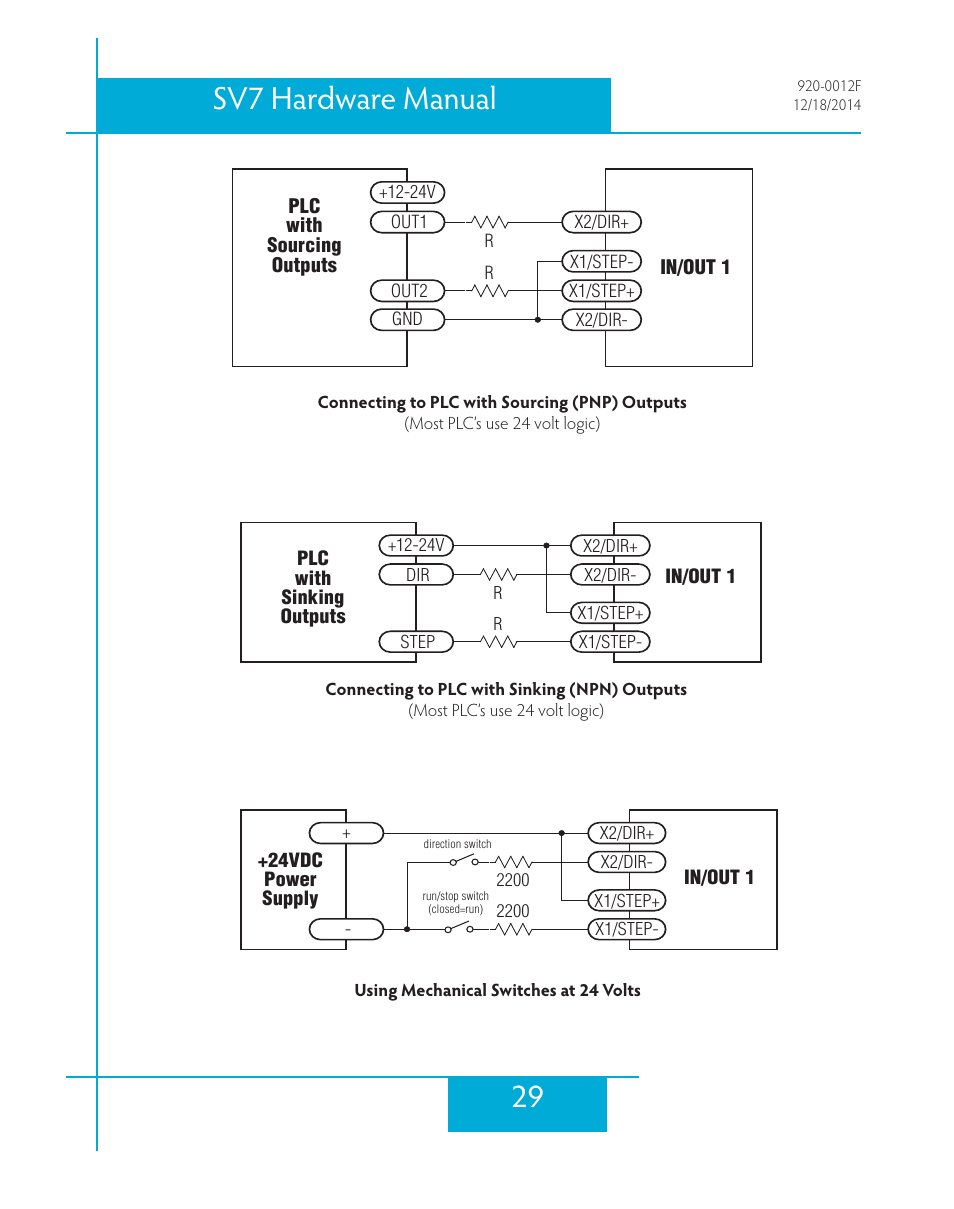 29 sv7 hardware manual | Applied Motion SV7-C-CE User Manual | Page 29 / 53