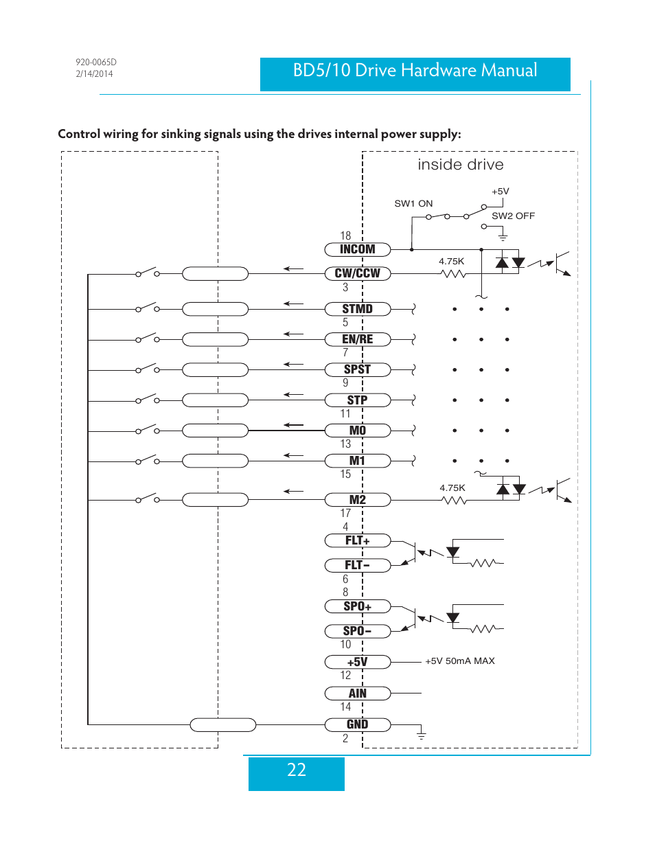 Inside drive | Applied Motion BD10-H4-AH User Manual | Page 22 / 36