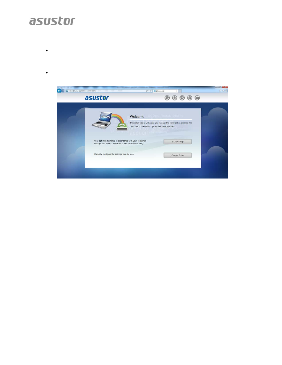 2 web installation, 3 installation using a direct connection, Web installation | Installation using a direct connection | Asustor AS7009RD User Manual | Page 20 / 25