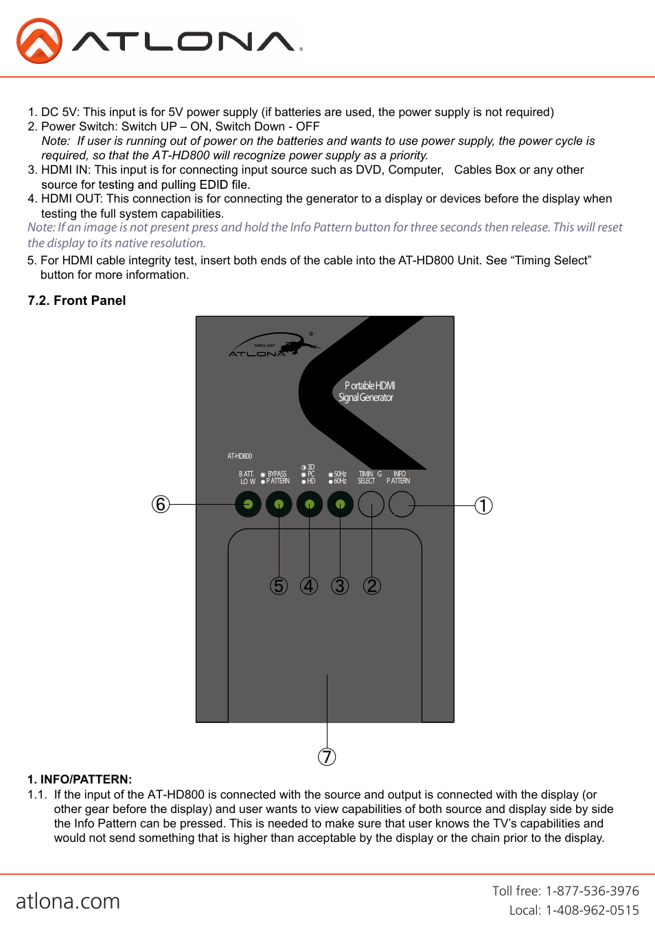 Atlona AT HD800 V2 User Manual | Page 5 / 13