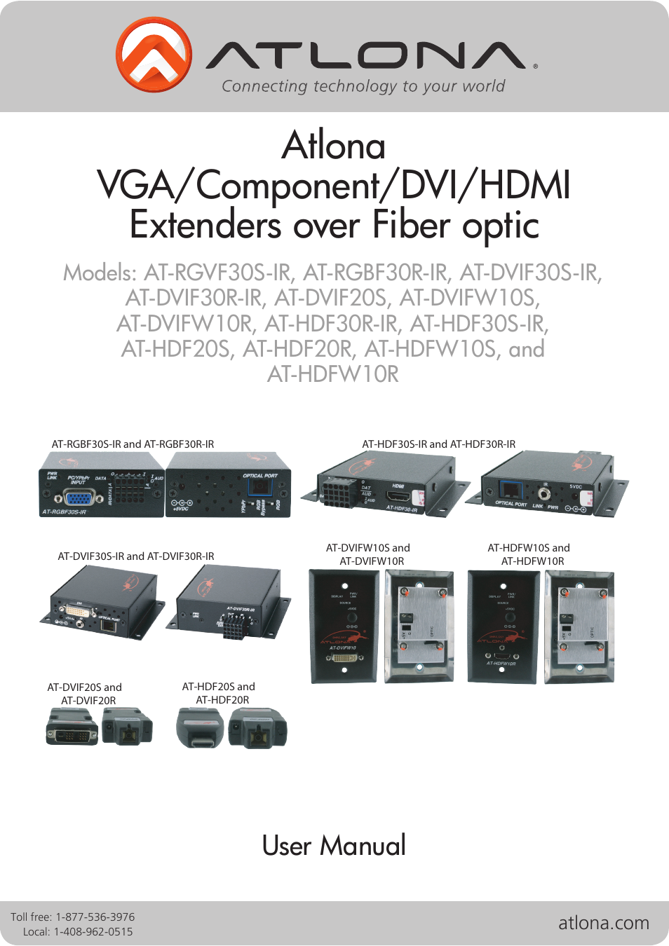 Atlona Fiber User Manual | 13 pages
