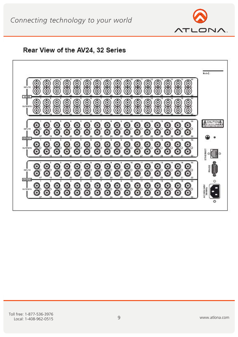 Atlona AT VIDEO MATRIX User Manual | Page 10 / 33