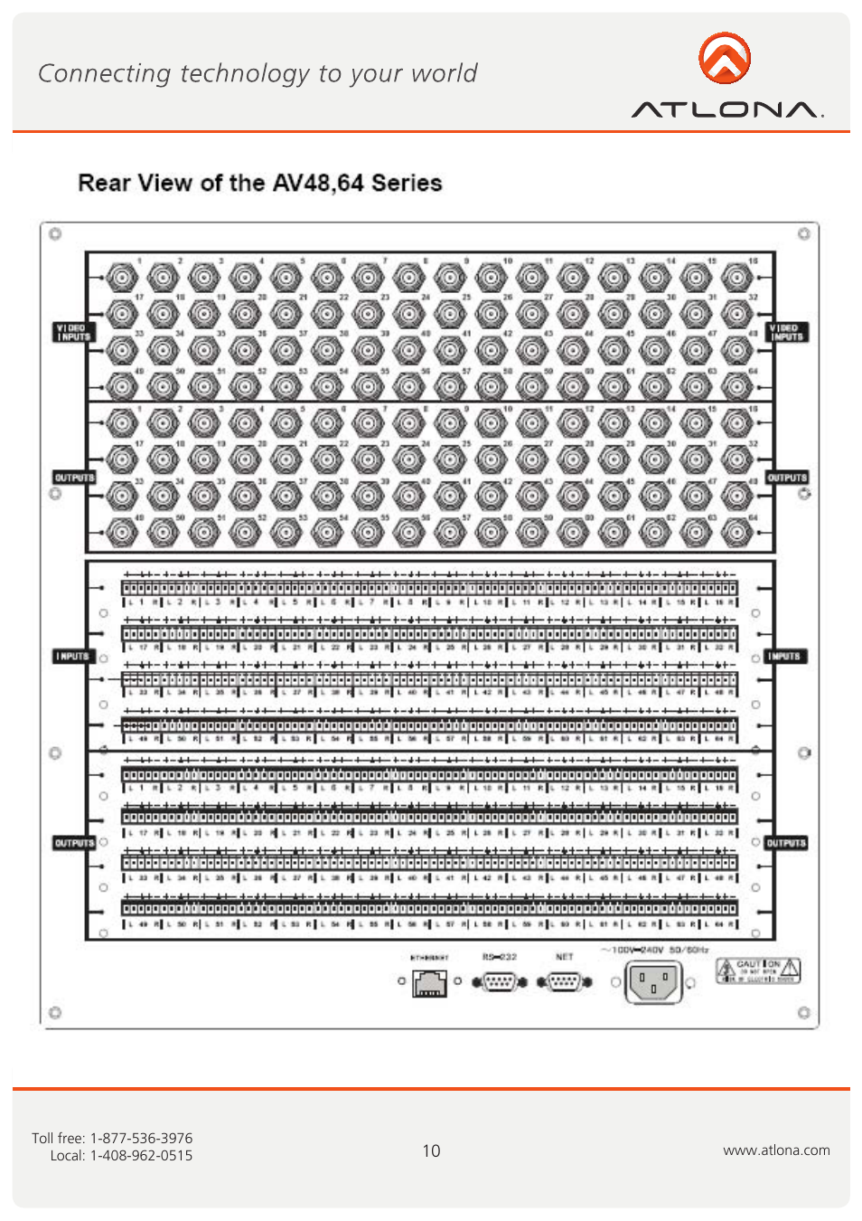 Atlona AT VIDEO MATRIX User Manual | Page 11 / 33