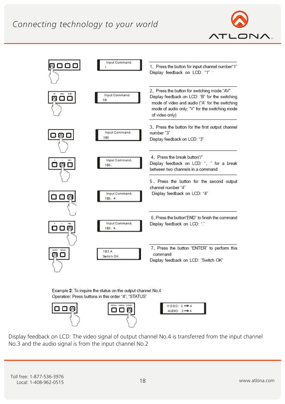 Atlona AT VIDEO MATRIX User Manual | Page 19 / 33