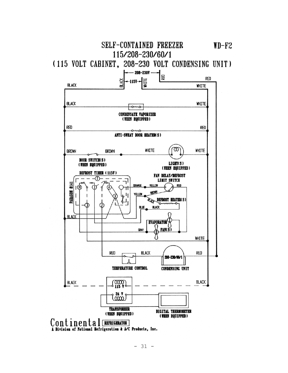 Continental Refrigerator Refrigerators and Freezers User Manual | Page 34 / 36