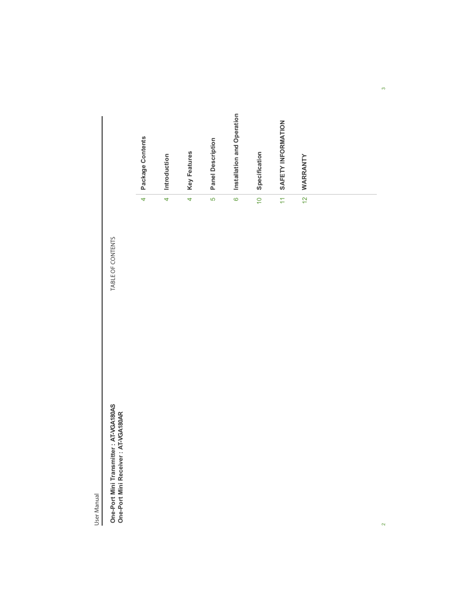 Atlona AT VGA180ASR User Manual | Page 2 / 7