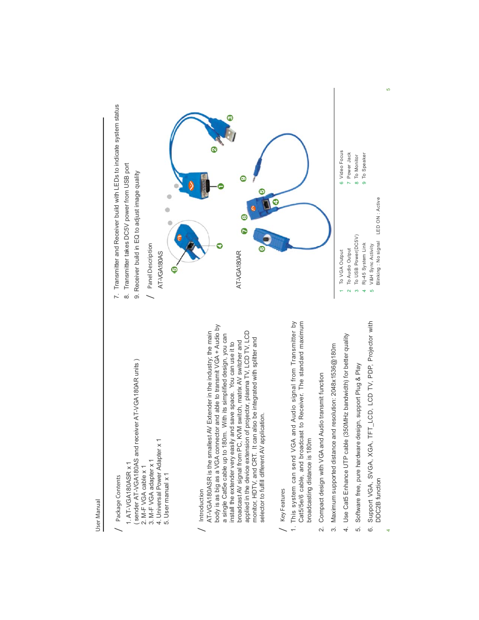 Atlona AT VGA180ASR User Manual | Page 3 / 7