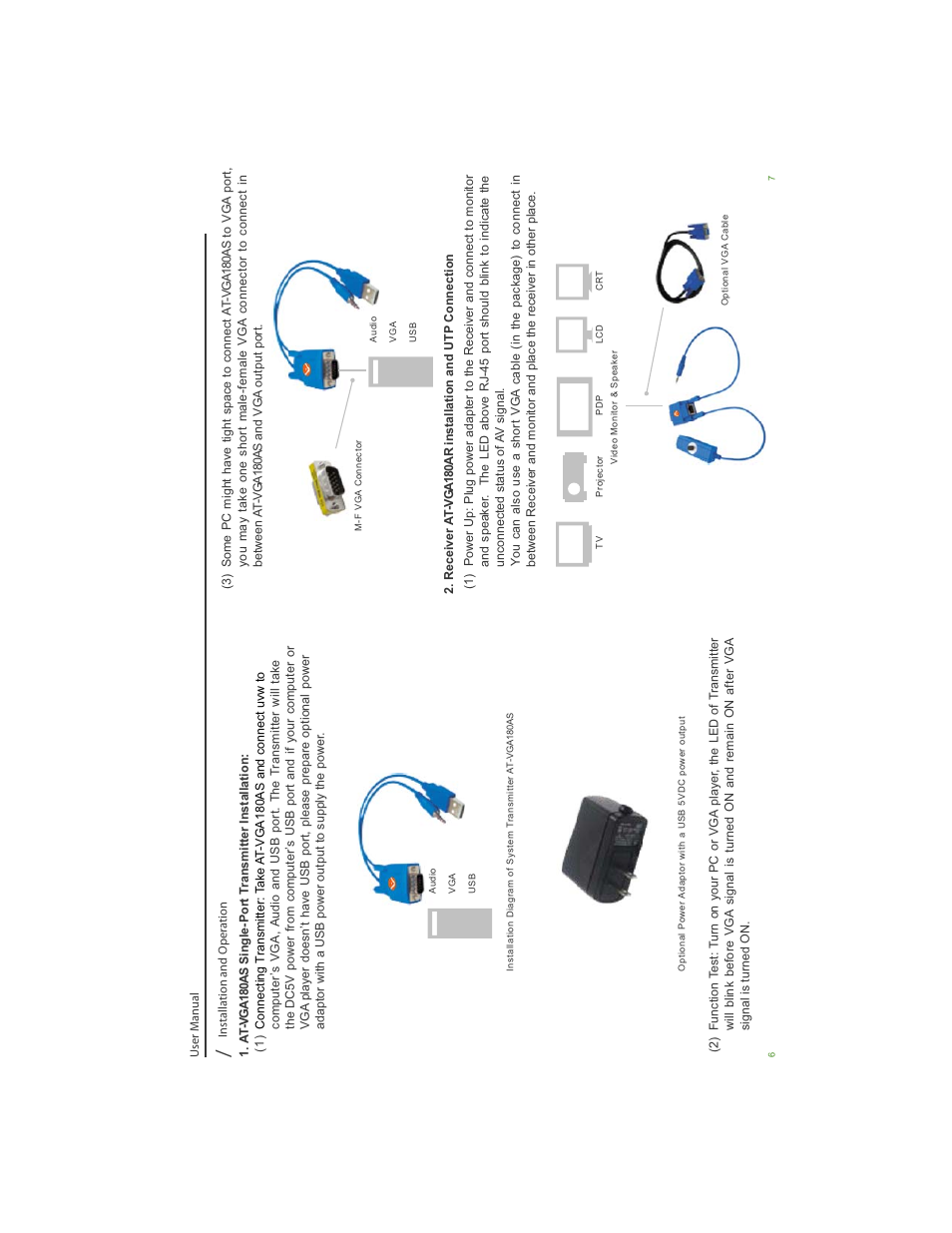 Atlona AT VGA180ASR User Manual | Page 4 / 7