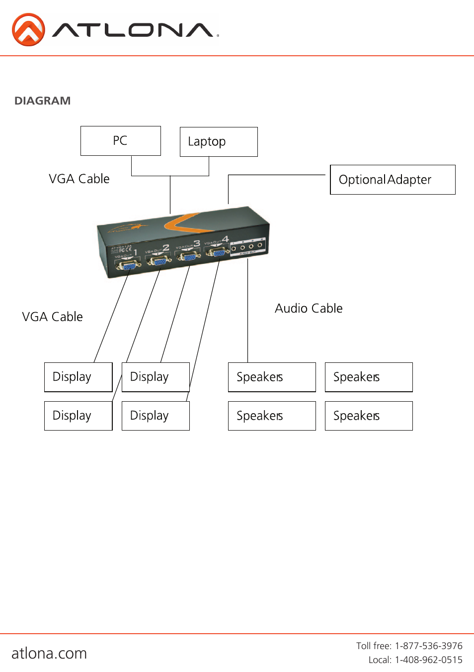 Atlona AT VGA12A 14A 18A User Manual | Page 5 / 8