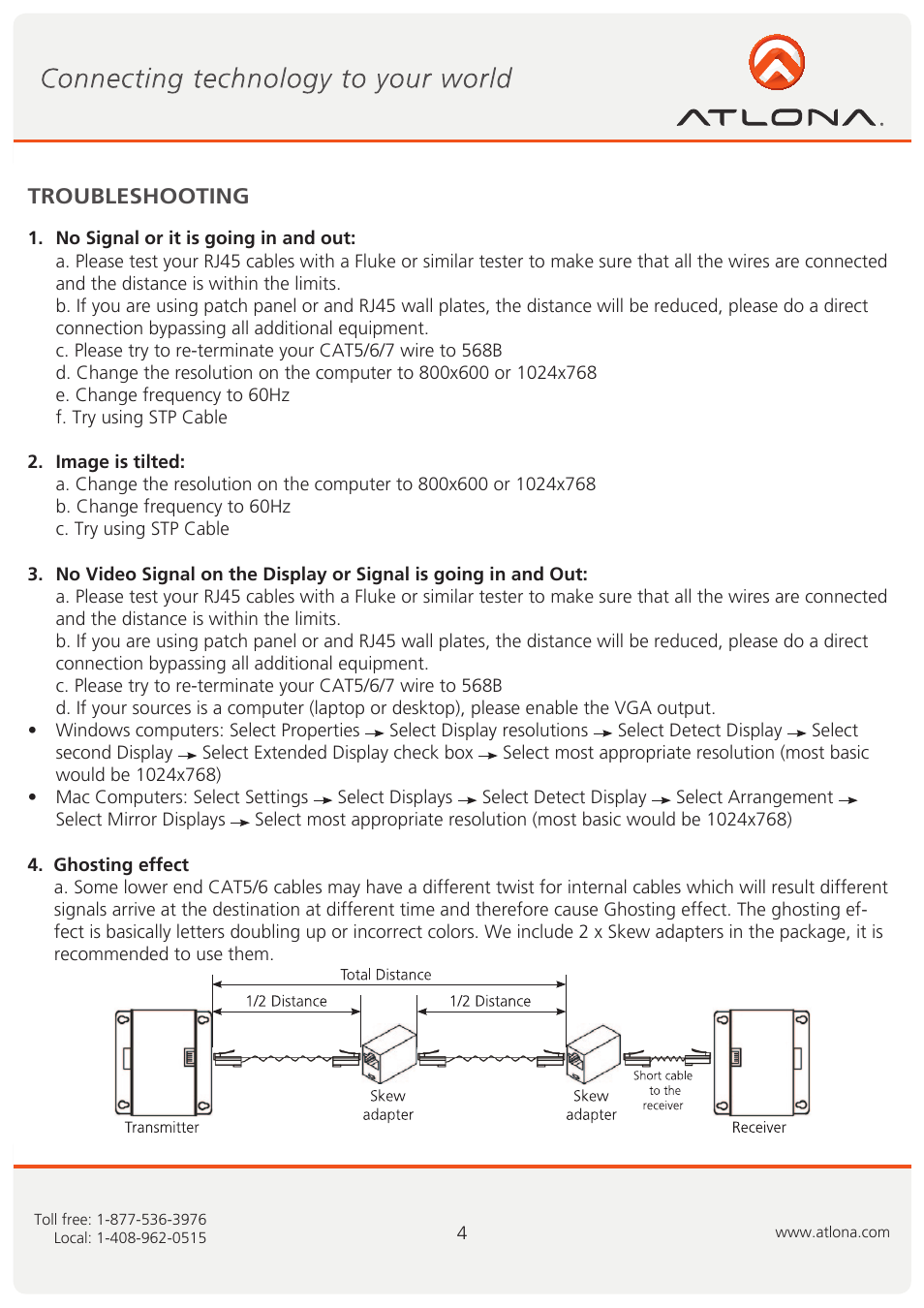 Atlona AT VGA10SS User Manual | Page 5 / 9