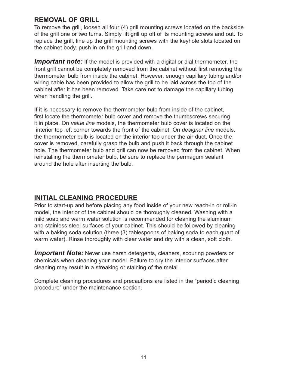 Continental Refrigerator 102004 User Manual | Page 11 / 39