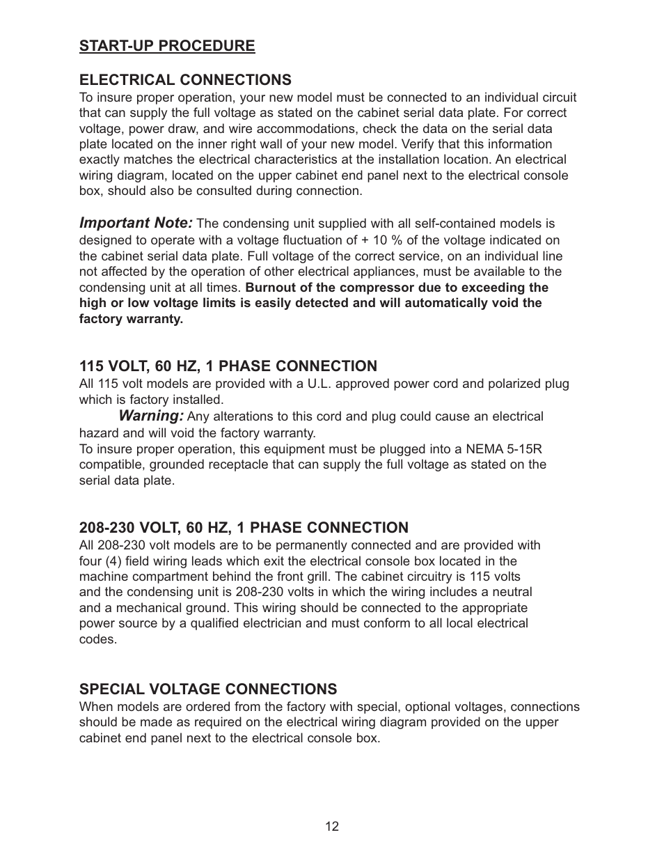 Continental Refrigerator 102004 User Manual | Page 12 / 39