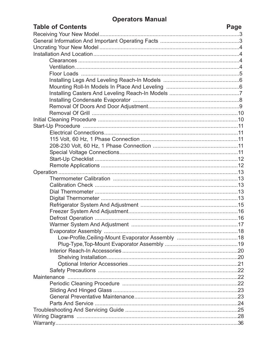 Continental Refrigerator 102004 User Manual | Page 2 / 39
