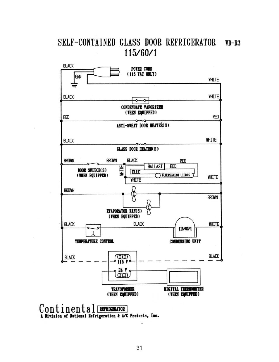 Continental Refrigerator 102004 User Manual | Page 31 / 39