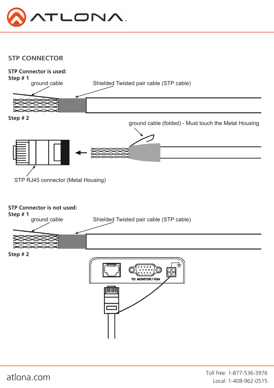 Atlona AT VGA100 WPVGA User Manual | Page 6 / 10