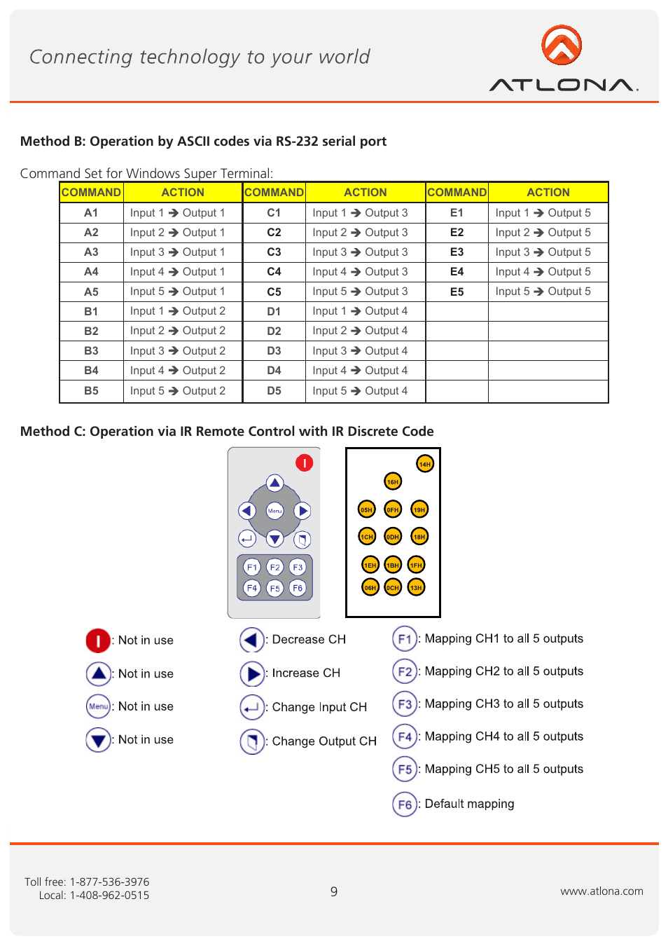 Atlona AT VGA0505 User Manual | Page 10 / 15