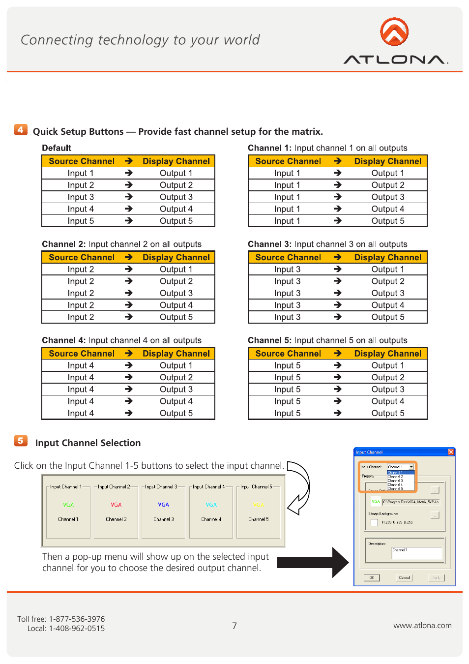 Atlona AT VGA0505 User Manual | Page 8 / 15