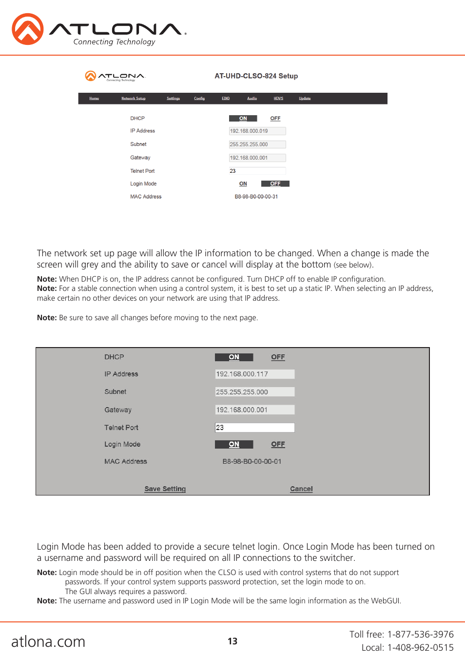 Atlona AT UHD CLSO 824 User Manual | Page 13 / 32