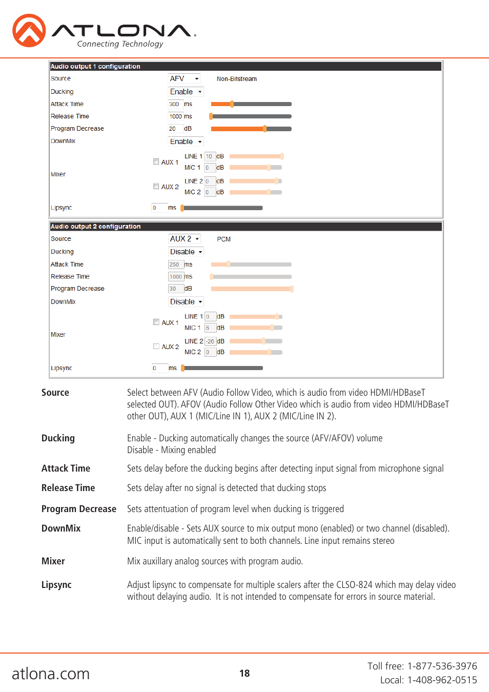 Atlona AT UHD CLSO 824 User Manual | Page 18 / 32