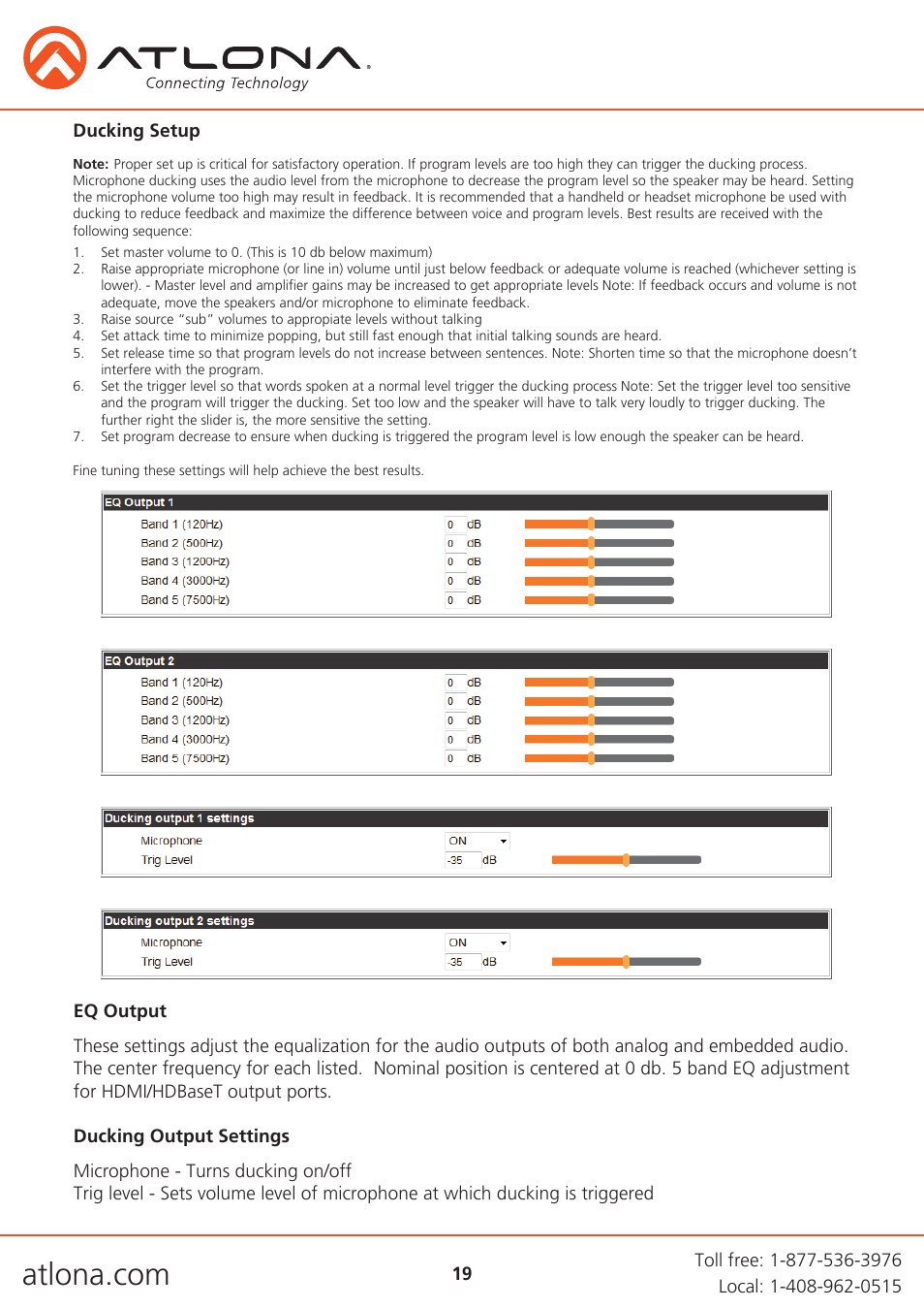 Atlona AT UHD CLSO 824 User Manual | Page 19 / 32