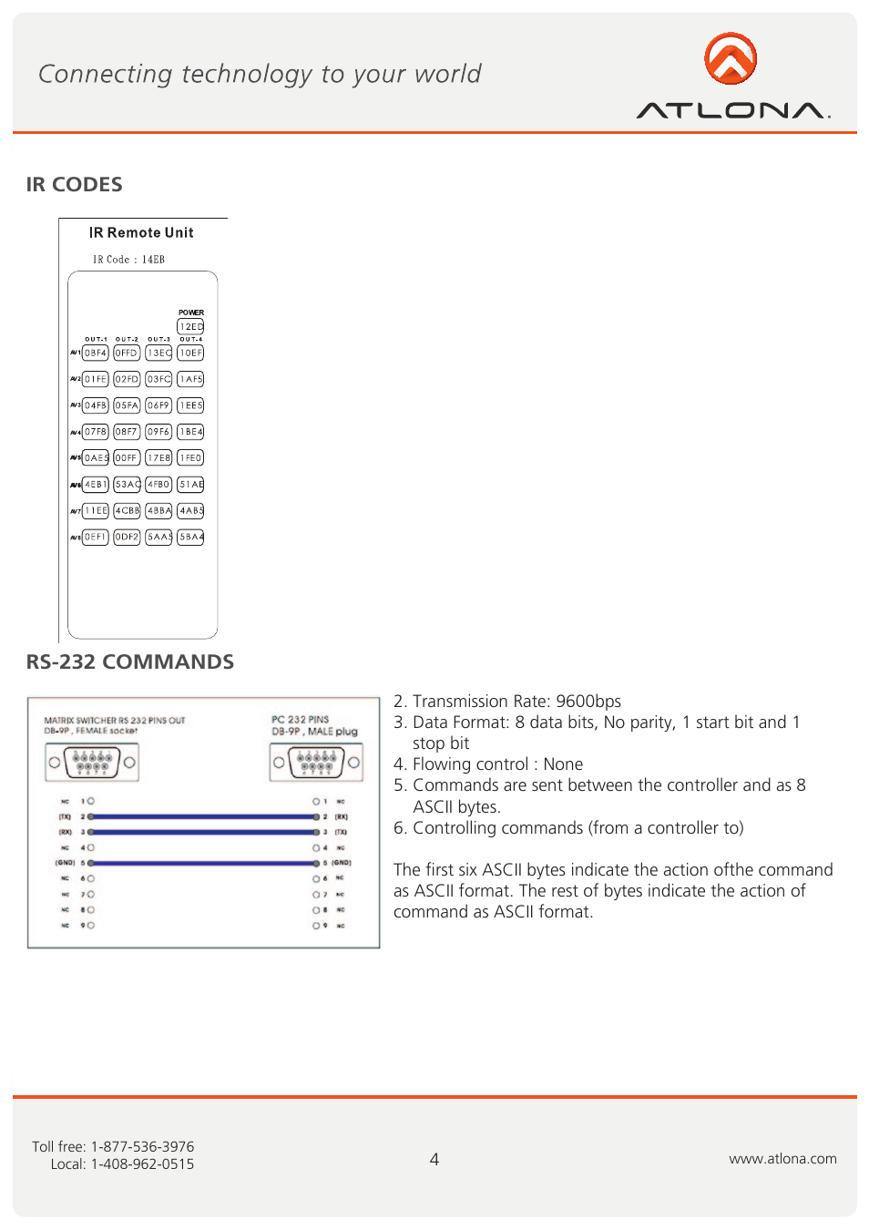 Atlona AT SAV 84M User Manual | Page 5 / 10