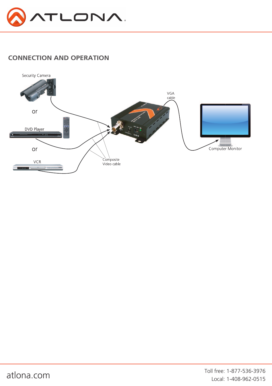 Atlona AT RGB110 User Manual | Page 5 / 8
