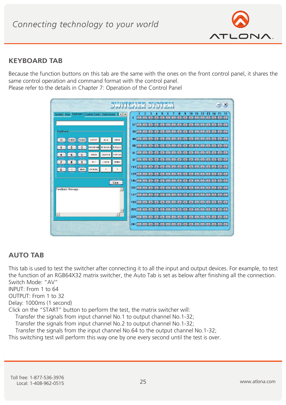 Atlona AT RGB MATRIX User Manual | Page 26 / 36