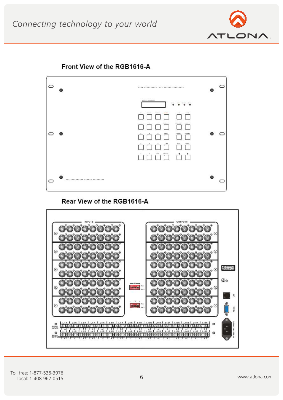 Atlona AT RGB MATRIX User Manual | Page 7 / 36